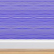 Sketchy Stripes // Neon Periwinkle