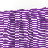 Sketchy Stripes // Medium Vibrant Purple