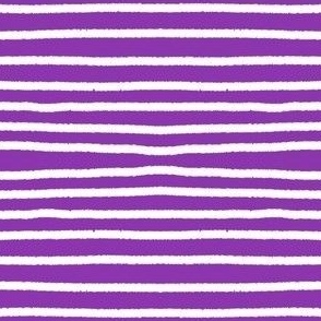 Sketchy Stripes // Medium Vibrant Purple