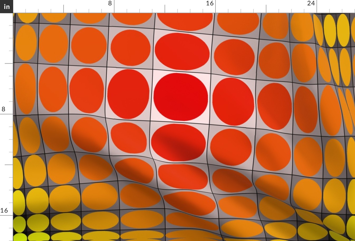 Optical illusion:  Pillow large design