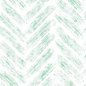 chevron brush stroke - jade color - herringbone wallpaper - coastal green wallpaper