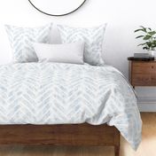 chevron brush stroke - sky blue color - herringbone wallpaper - coastal blue wallpaper