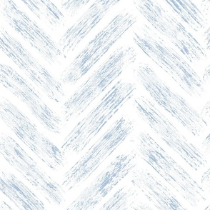 chevron brush stroke - sky blue color - herringbone wallpaper - coastal blue wallpaper