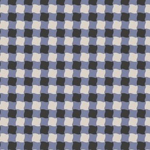 Groovy Gingham Periwinkle - Small scale