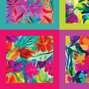 Bold Flowers Cut and Sew Placemats 42"