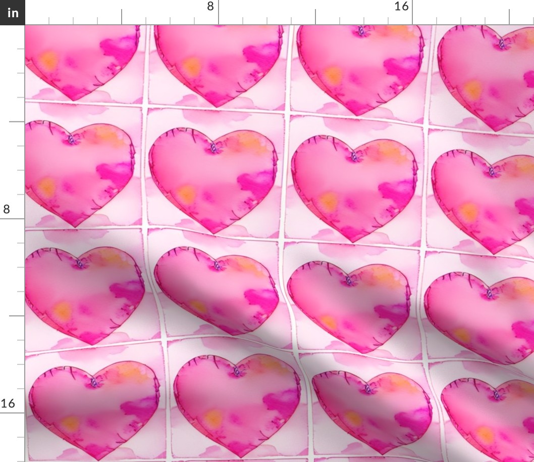Valentine Hearts Grid