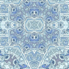 Victorian Lace in a Baby Blue Space
