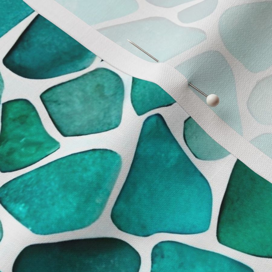 Bigger Scale Sea Glass Mosaic 