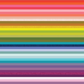 1/2" rainbow stripes