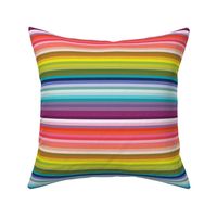 1/4" rainbow stripes