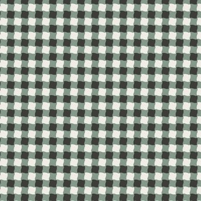 Groovy Gingham Frond & Slate - XS