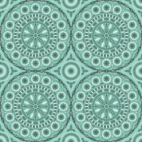 Mandala Tile (Mint)