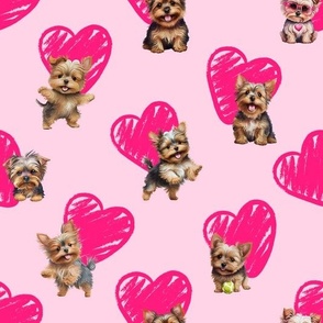 For the Love of Yorkies Pink