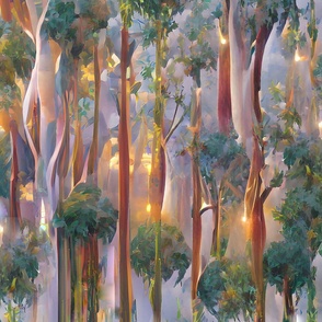 eucalyptus trees, grove  trees, 