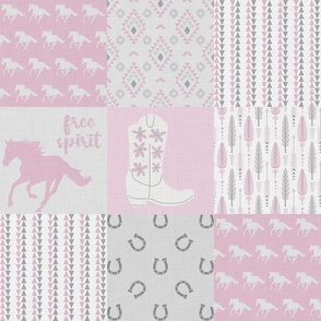 Pink Gray Horse Layout