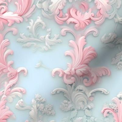 Lavish, Ornate, Delicate,Intricate,Vibrant, Pastel colors,Elaborate,Exquisite, Decorative,Opulent,Rococo style, Baroque influence,Flowing motifs,Soft hues, Baroque architecture, Flourishes,Curved lines,Detailed designs,Rich textures, Graceful patterns,Gil