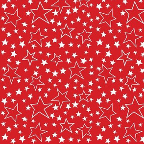 Voting Stars Over Red