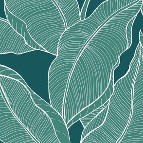 Linear_jungle_leaves-dark blue green