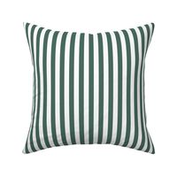 36 Pine Green- Vertical Stripes- Half Inch- Awning Stripes- Cabana Stripes- Petal Solids Coordinate- Muted Green- Dark Green- Christmas Stripes- Small