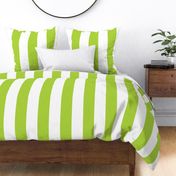 40 Lime Green- Vertical Stripes- 4 Inches- Awning Stripes- Cabana Stripes- Petal Solids Coordinate- Spring- Bright Green- Extra Large