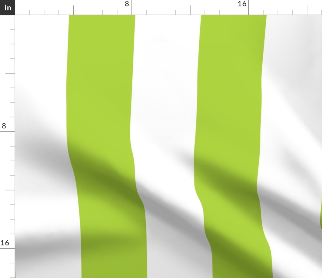 40 Lime Green- Vertical Stripes- 4 Inches- Awning Stripes- Cabana Stripes- Petal Solids Coordinate- Spring- Bright Green- Extra Large