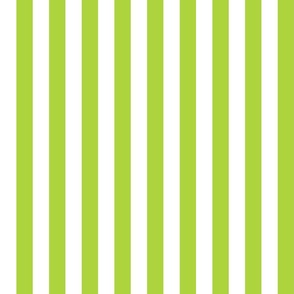 40 Lime Green- Vertical Stripes- 1 Inch- Awning Stripes- Cabana Stripes- Petal Solids Coordinate- Spring- Bright Green- Medium