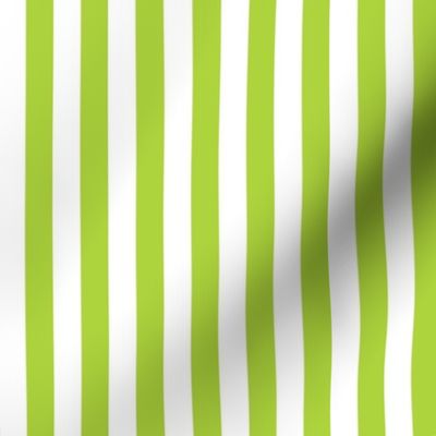 40 Lime Green- Vertical Stripes- Half Inch- Awning Stripes- Cabana Stripes- Petal Solids Coordinate- Spring- Bright Green- Small