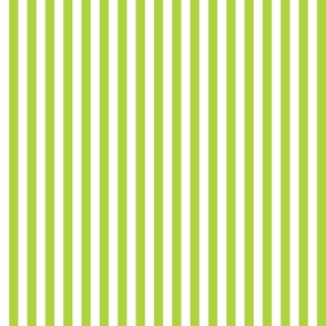 40 Lime Green- Vertical Stripes- Half Inch- Awning Stripes- Cabana Stripes- Petal Solids Coordinate- Spring- Bright Green- Small