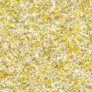Candy Banana Yellow -- Midcentury Magazine-Look Glitter -- ZineGlitter ind032 -- Vintage Halloween Glitter -- Solid Faux Glitter -- Glitter Look, Simulated Glitter, Vintage Halloween Yellow Sparkles Print -- 60.42in x 25.00in repeat -- 150dpi (Full Scale)
