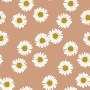 Daisies in Coral rose - medium 