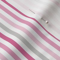 thin even stripes, vertical, baby pink, carnation, rose, raspberry, dove gray, white