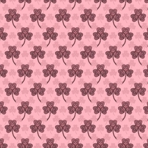 Celtic Shamrock (candy pink small scale)  