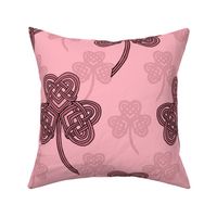 Celtic Shamrock (candy pink large scale)  