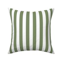 42 Sage Green- Vertical Stripes- 1 Inch- Awning Stripes- Cabana Stripes- Petal Solids Coordinate- Neutral Green- Medium