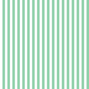 43 Jade Green- Vertical Stripes- Half Inch- Awning Stripes- Cabana Stripes- Petal Solids Coordinate- Small