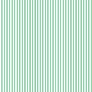 43 Jade Green- Vertical Stripes- Quarter Inch- Awning Stripes- Cabana Stripes- Petal Solids Coordinate- Extra Small