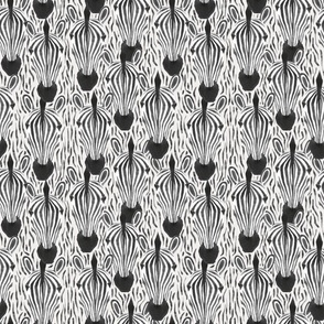 Zebra Herd Animal Print - medium scale