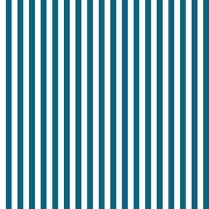 47 Peacock - Vertical Stripes- Half Inch- Awning Stripes- Cabana Stripes- Petal Solids Coordinate- Turquoise Blue- Teal- Summer- Small