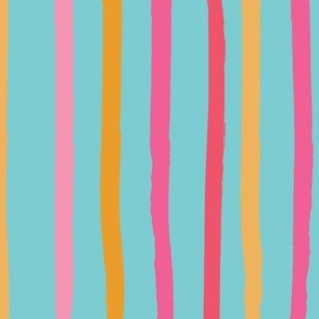 Bright Paradise Stripe-Vertical-Medium Scale