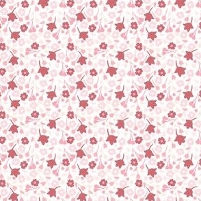 mini scale ditsy floral - pink