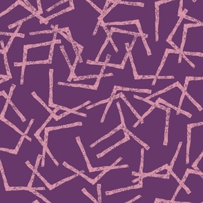 Geometric Angles Grape Purple Pink 