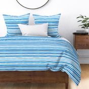 Watercolor blue horizontal stripes