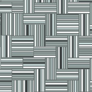 Just stripes Sea Glass Green Tints (Cheater's Quilt) #CDE1DD