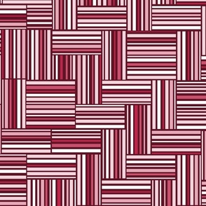 Just stripes Magenta Pink Tints (Cheater's Quilt) - Pantone colour 2023