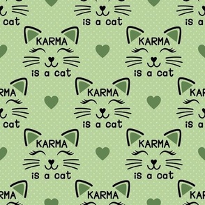 Green Karma is a Cat  