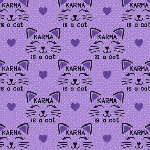 Small Purple Karma is a Cat  