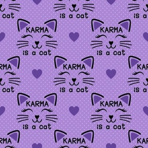 Purple Karma is a Cat  
