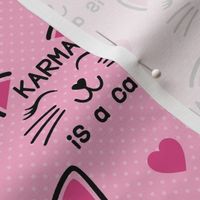 Pink Karma is a Cat  