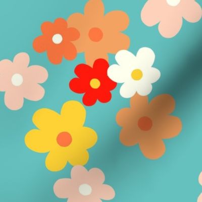 Retro Ditzy Daisies large