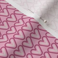 Valentine's Day pink v or heart shape design 